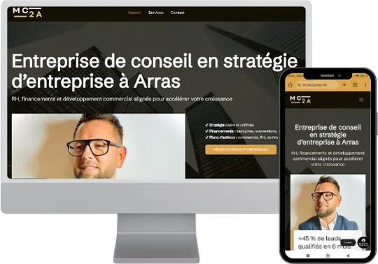 création site vitrine consultant en stratégie - digital agency karuweb