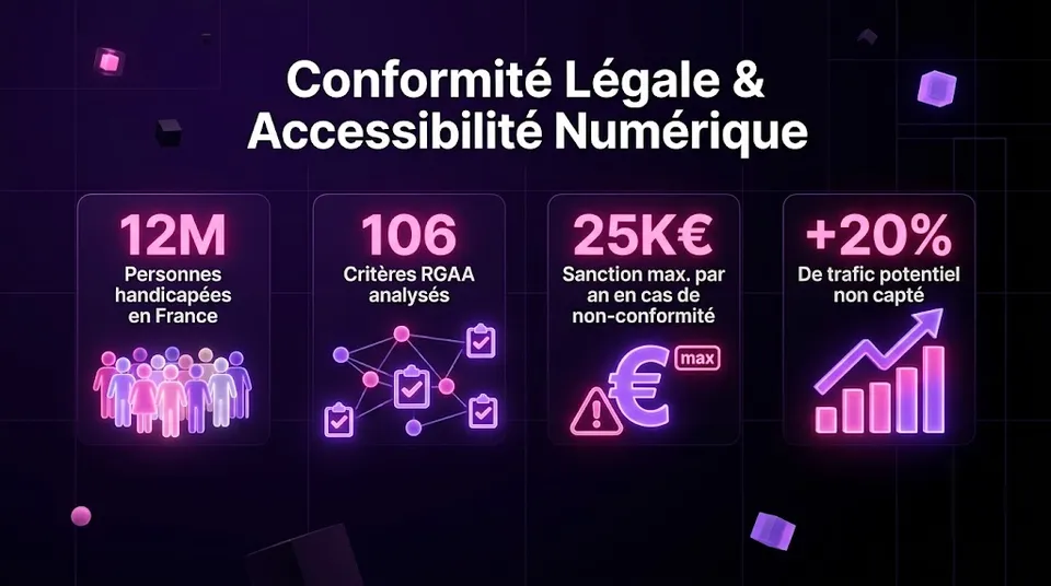 Audit RGAA et accessibilité numérique — Mise en conformité WordPress par Karuweb