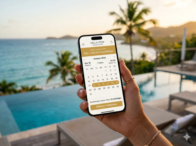 Moteur de réservation directe pour gîte et villa de luxe en Guadeloupe